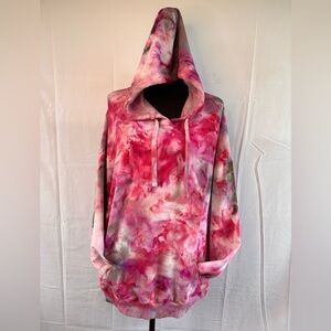 Woman’s XXL Hand Dyed Tie-Dye Hoodie